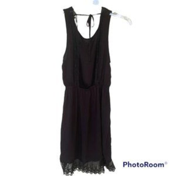 ?2/$20? Garage Black Summer Dress Lace Open Back Boho Sleeveless Size XS - Picture 2 of 5